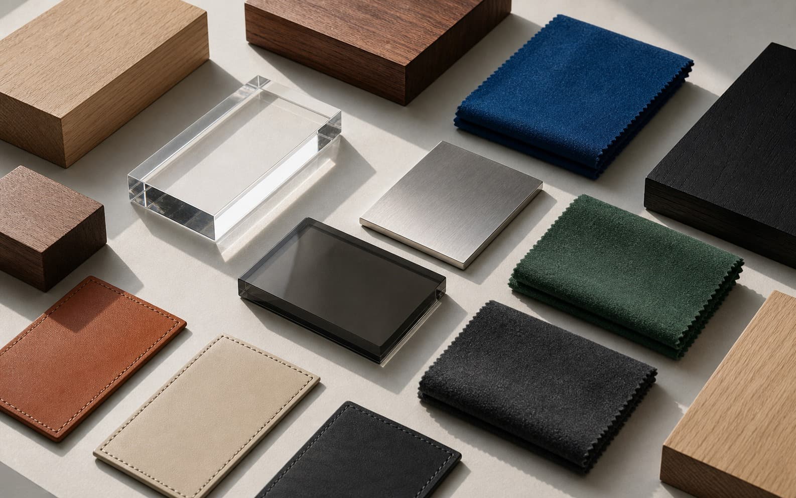Material and finish samples for project selection