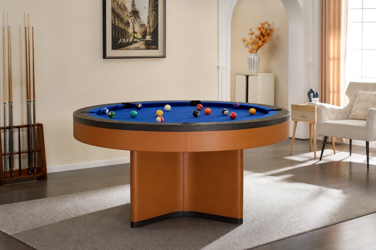 Flint Round — modern designer game table by FLINT Billiards